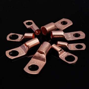 60pcs Copper Ring Lug Terminal With Box Cable Lugs Crimp Terminals Wire Connector Terminal