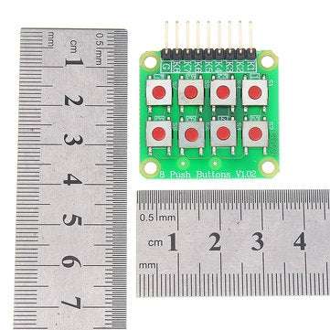 5pcs Micro Switch 2x4 Matrix Keyboard 8 Bit Keyboard External Keyboard Expansion Board Module Geekcr