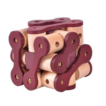 Adult Classical Wooden Toys Educational Toys Kongming Lock Chain IQ Brain Teaser
