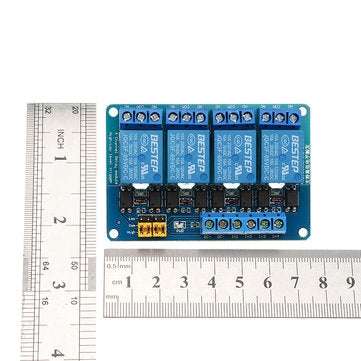 BESTEP 4 Channel 24V Relay Module High And Low Level Trigger For
