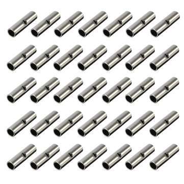 50Pcs 18-22 AWG Gauge Uninsulated Butt Crimp Connectors Terminal