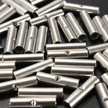 50Pcs 18-22 AWG Gauge Uninsulated Butt Crimp Connectors Terminal