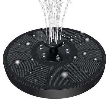 7V 3W Solar Fountain Powered Water Pump Bird Bath Pond Floating Garden Pool Outdoor