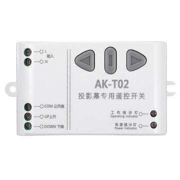 AC220V Two-way Remote Control Switch Projection Screen Controller Motor Forward and Reverse Up and D