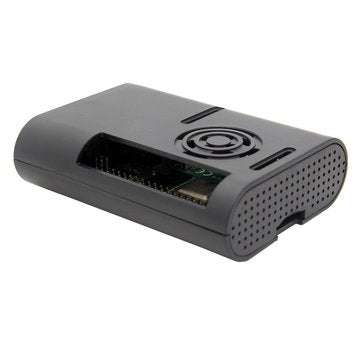 5pcs Black Protective ABS Case Support Cooling Fan for Raspberry Pi 4 Model B