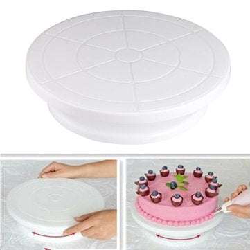 7Pcs/Set Cake Decorating Table Set Turntable Baking Tools DIY Homemade Mold