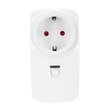 AC85V-250V Wireless Remote Control Socket EU Standard Socket with Free Sticker Circular Remote Contr