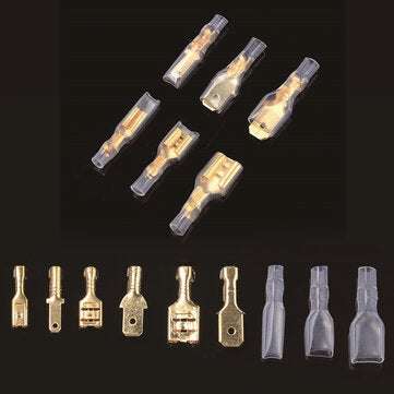 540PCS Non-insulated Male and Female Spade Crimp Terminal Connector Assorted Kit 2.8mm/4.8mm/6.3mm w