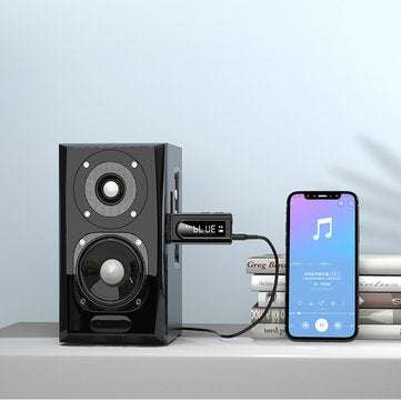 bluetooth 5.0 Audio Wireless Receiver Transmitter Adapter Black MP3 Player AUX FM Dual Output TF USB