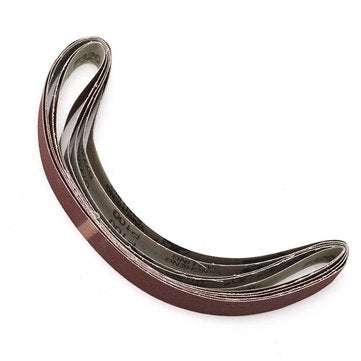5Pcs  80/100/150/240/320 Grit Sanding Belts 25mm Width  Aluminum Oxide Sanding Belt