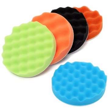 5pcs 6 Inch Sponge Polishing Buffing Pad Kit For Car Polisher