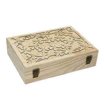 70 Slots Wooden Carved Case Container Essential Oils Box Storage