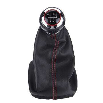 5 Speed Gear Shift Knob Shifter with Boot Cover Leather For AUDI A3 A4 Q5 S3 S4