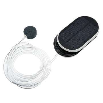 5V 0.9W Portable Solar Powered Oxygen Pump Aquarium Fishing Pool Pond Air Pump Built-in 3600mAh Li-i