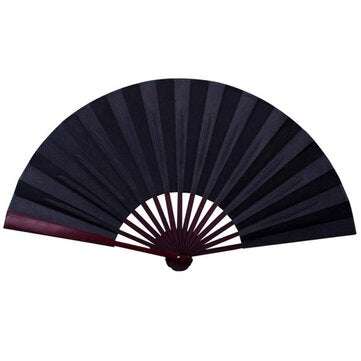 8"/10" Silk White Chinese Folding Fan Hand Wave Fan Wooden Bamboo DI... (INCH: 8INCH | COLOR: BLACK)