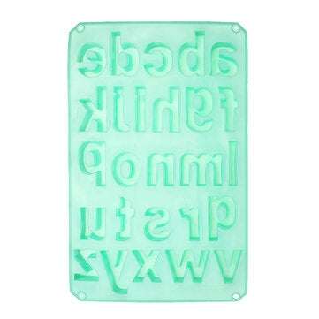 Alphabet Silicone Mould Cake Decorating Candy Cookie Chocolate Baking Mold DIY (COLOR.: GREEN)