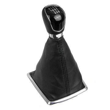 6 Speed MT Gear Stick Shift Knob with Dust Boot Cover For Ford Focus 2005-2012  (COLOR.: BLACK)