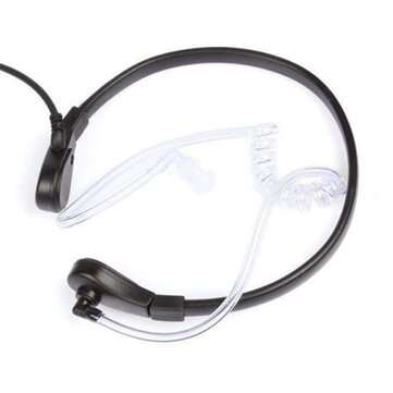 Adjustable Throat Mic Earphone Microphone Suitable for VX-7R Yaesu VX-6R VX170R Walkie-talkie Throat