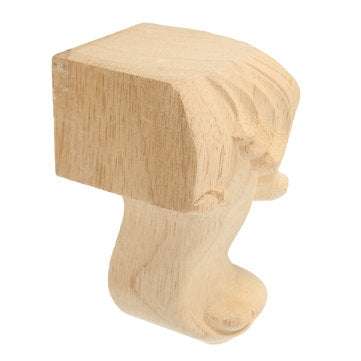 4Pcs Engraved Anti-damp Solid Wood Sofa Legs Wardrobe Cabinet Furniture Bracket Feet European Style