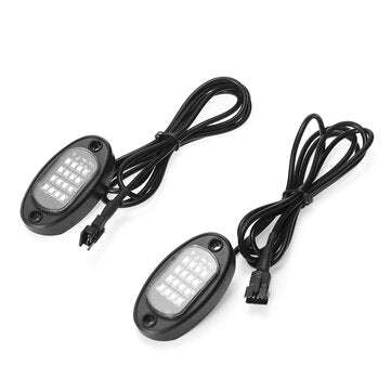 8PCS Underglow RGB LED Rock Lights Neon 8Pods LED Light Off-Road UTE ATV Boat