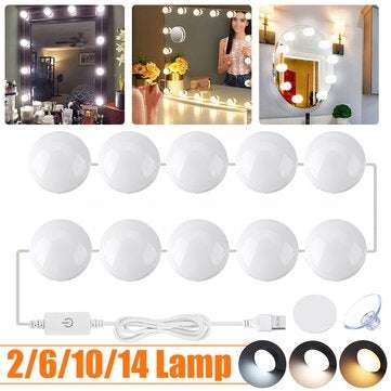 5V Fill Light String 1.5m Usb White Mirror Light Type B Three-tone Light Touch Sensor ... (TYPE: #1)