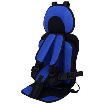 Adjustable Portable Simple Car Baby Child Safety Seat 0-12 Year Old Thickening... (COLOR.: DARKBLUE)