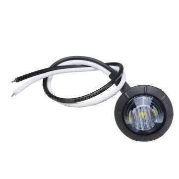 5Pcs White Light 12V-24V LED Clearance Side Marker Indicators Lights Lamp Lorry Truck Boat Trailer B