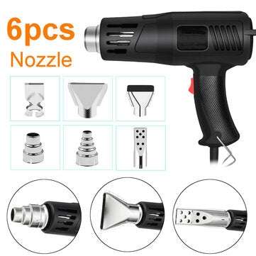 6pcs Heat Guns Nozzle Hot Air Guns Heat Resisting Nozzles Tips