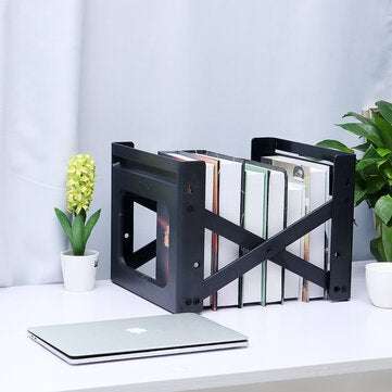 A4/FC File Storage Shelf Vertical File Storage Bracket Fill Expansion Double Document Holder For Qui