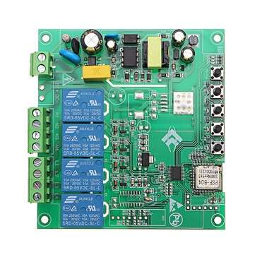 AC110V AC220V 10A Control Smart Switch Point Remote Relay 4 Channel WiFi Module Without Shell
