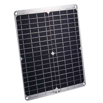50W 18V Monocrystaline Al-Alloy at back Solar Panel Dual 12V/5V DC USB Charger For Car RV Boat