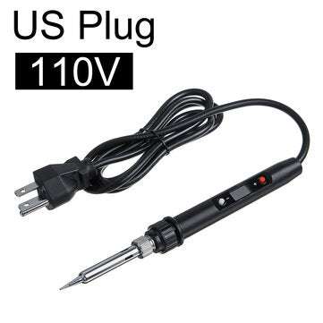 60W 110V/220V Adjustable Welding Soldering Iron Electric Soldering Iron Pen (PLUG: USPLUG)