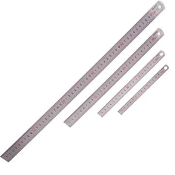 BAOKE 1Pcs 15cm/20cm/30cm/50cm Stainless Steel Straight Ruler Double Scale Student R... (SIZE: 50CM)