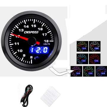 Analog & Digital 52mm Car LED Turbo Boost EGT Exhaust Water Temperature Air Fuel Ratio... (NO.: 004)