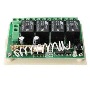 4CH 200M Wireless Remote Control Relay Switch Receiver + 2 Transceiver 4 Channel 12V DC for Smart Ho