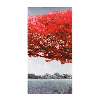 5Pcs Red Tree Wall Decorative Paintings Canvas Print Art Pictures Frameless Wall Hanging Decorations