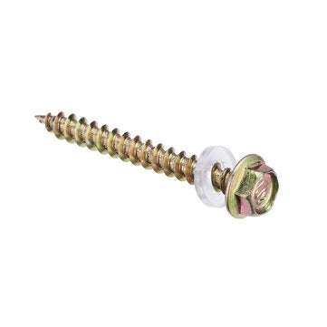 60Pcs M5 Colored Hex Drive Washer Head Screw 19-50mm Self Tapping Wood Bolt w/ 2Pcs Sockets Kit