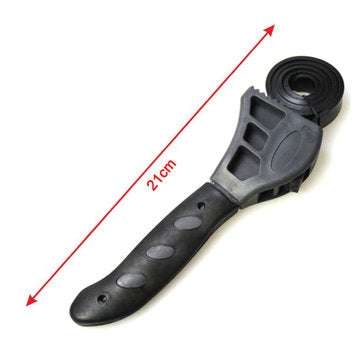 500mm Universal Wrench Rubber Strap Wrench Adjustable Spanner for Any Shape Opener Tool