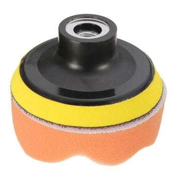 7pcs 3 Inch 80mm Polishing Buffing Pad Kit with Drill Adapter for Car Polisher