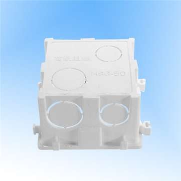 86x86mm Wall Plate Box Universal White Socket Switch Back Cassette