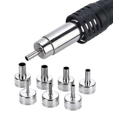 8Pcs JCD Hot Air Welding Nozzles Stainless Steel Different Sizes Nozzles for 8858 8898 858D8908