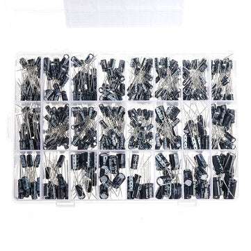 545PCS 50V 25V 16V 10V Inline Type Electrolytic Capacitor Assorted Kit 0.1UF-1000UF 24value Electrol
