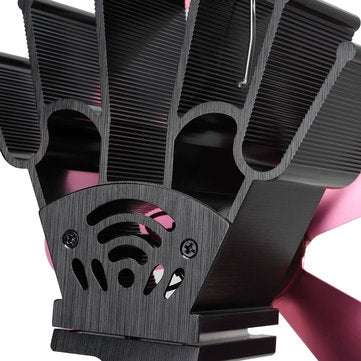 5 Blades Heat Powered Stove Fan For Wood Burner Fireplace Eco Friendly