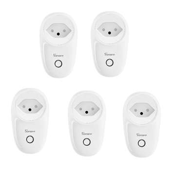 5Pcs SONOFF S26 10A AC90V-250V Smart WIFI Socket CH Wireless Plug Power Sockets Smart Home Switch Wo