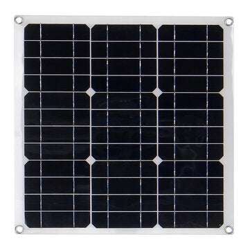 60W 18V Monocrystaline EVA+PET Solar Panel Rear Junction Box with Cables