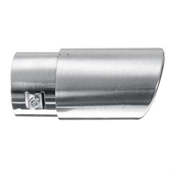 63mm Universal Pipe Exhaust Muffler Bent Tip End Stainless Steel Tail Pipe