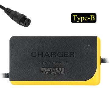 48V 3A Lithium Battery Charger For Skateboard Single-wheeled Electric Bicycle (TYPE: B)