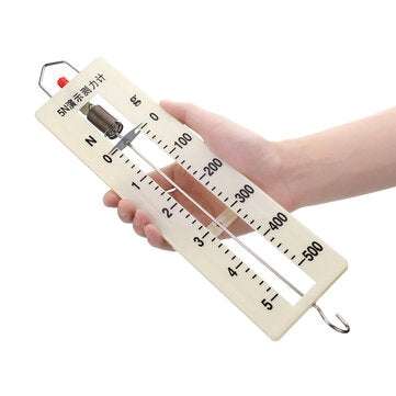 8Pcs Lab Spring Balance Hook Weight Set Force Meter Gauge Dual Scale Spring Dynamometer 1N 2.5N 5N 1