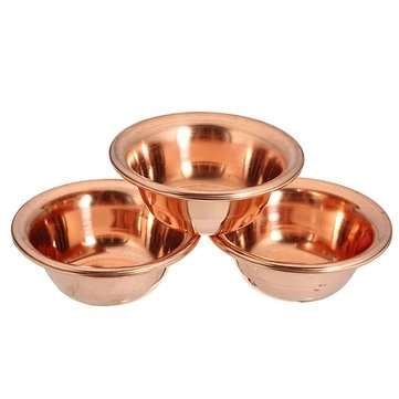 7Pcs Tibetan Buddhist Copper Water Offering Bowl for Divine Focus Ritual Vessel