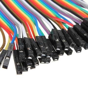 40pcs 20cm Female to Female Jumper Cable Dupont Wire
